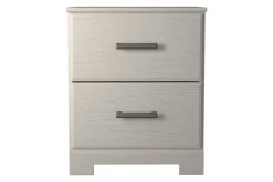 Stelsie Panel Bed, Dresser, Mirror & Nightstand In Gray, Full