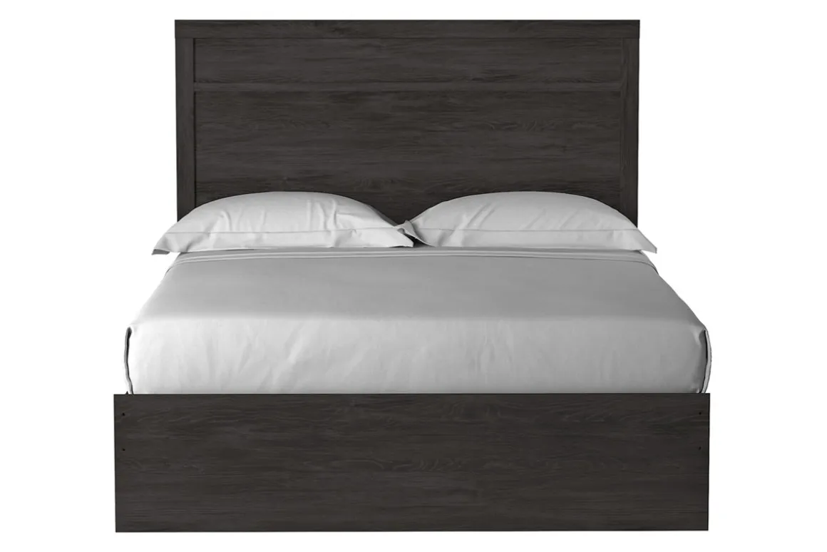 Stelsie Panel Bed In Gray, Full