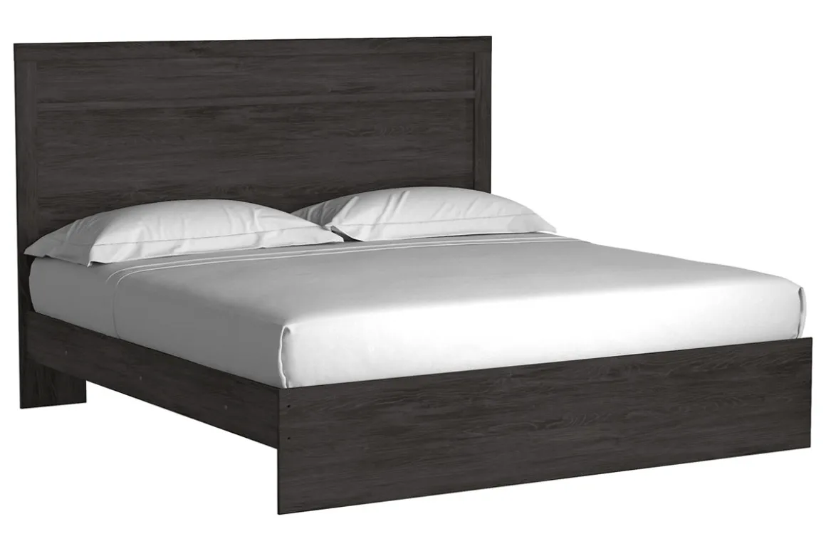 Stelsie Panel Bed In Gray, Full