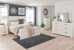 Stelsie Panel Bed In Gray, Full