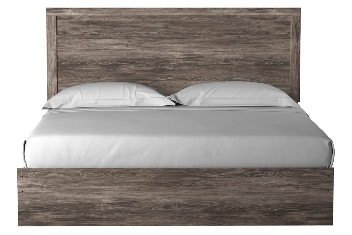 Stelsie Panel Bed In Gray, Full