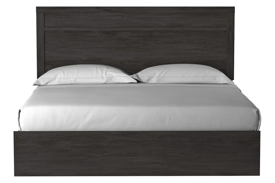 Stelsie Panel Bed In Gray, Full