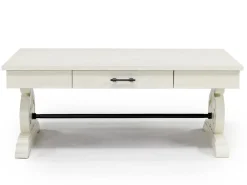Stone Coffee Table In White