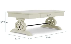 Stone Coffee Table In White