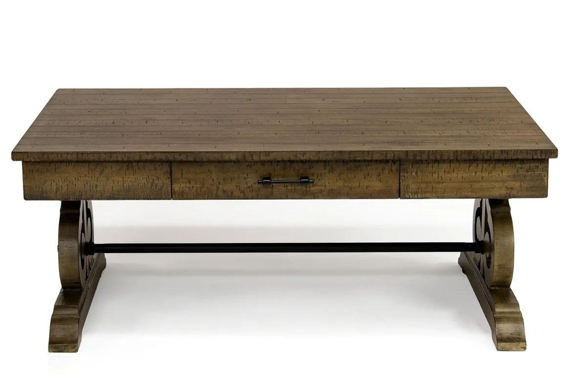 Stone Coffee Table In White