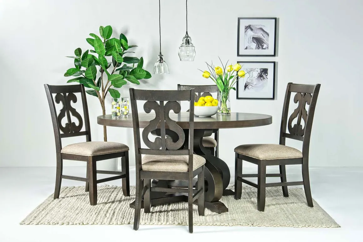 Stone Side Chair In White, Upholstered Slat