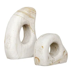 Stoneflow Sculpture, Set Of 2