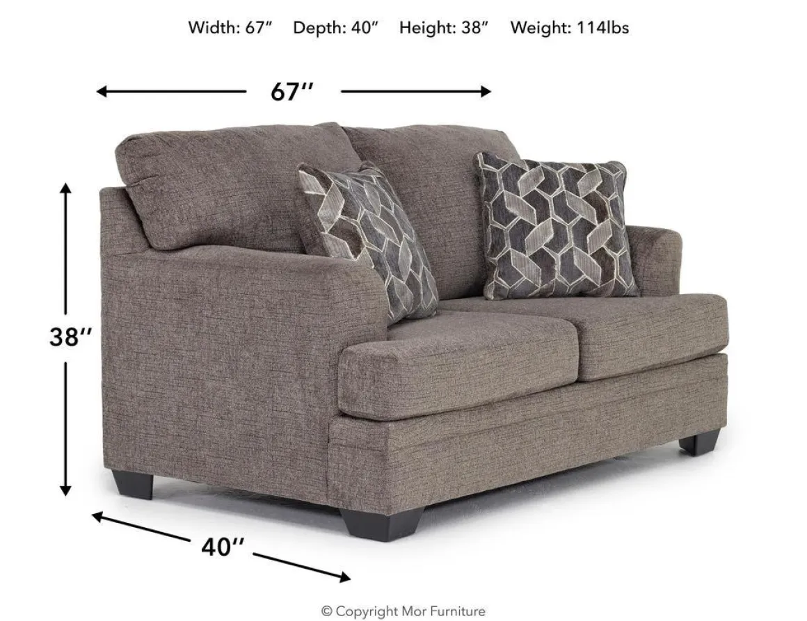 Stonemeade Loveseat In Nutmeg
