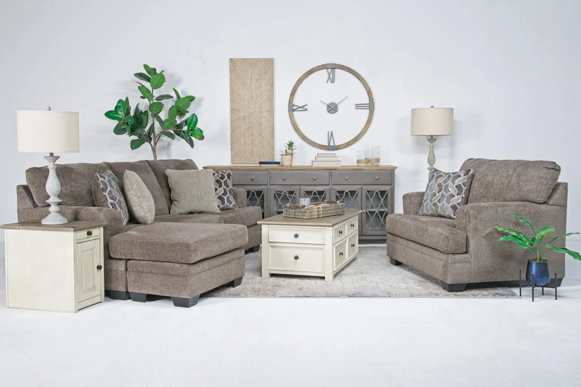 Stonemeade Reversible Sofa Chaise In Nutmeg