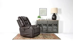 Str 3 Power Lift Chair W/ Wireless Charger In Gunmetal