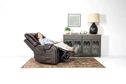 Str 3 Power Lift Chair W/ Wireless Charger In Gunmetal