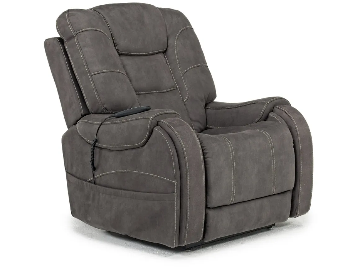 Str 3 Power Lift Chair W/ Wireless Charger In Gunmetal