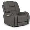 Str 3 Power Recliner W/ Wireless Charger In Gunmetal