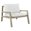 Strapped Outdoor Lounge Chair In Honey
