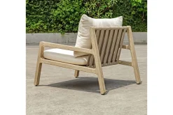 Strapped Outdoor Lounge Chair In Honey