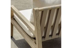 Strapped Outdoor Lounge Chair In Honey