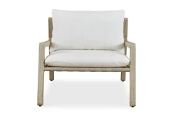 Strapped Outdoor Lounge Chair In Honey