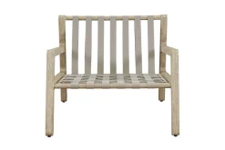 Strapped Outdoor Lounge Chair In Honey