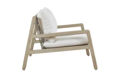 Strapped Outdoor Lounge Chair In Honey