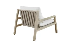 Strapped Outdoor Lounge Chair In Honey