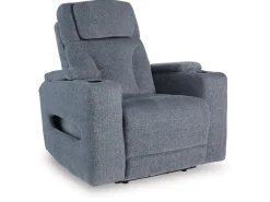 Studio Cave 2 Power Recliner In Steel