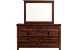 Sullivan Panel Bed W/ Storage, Dresser, Mirror & Nightstand In Drift Gray, Queen