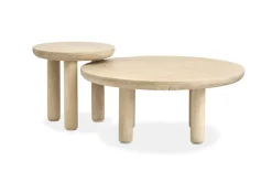 Sunset Cove Nesting Coffee Tables In Sanibel Brown