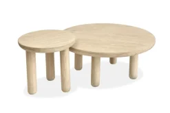 Sunset Cove Nesting Coffee Tables In Sanibel Brown