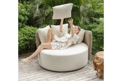 Sunset Outdoor Day Bed In Honey