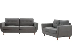 Sussex Sofa & Loveseat In Light Gray