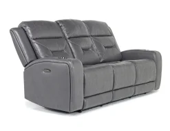 Tahoe 2 Power Sofa In Charcoal