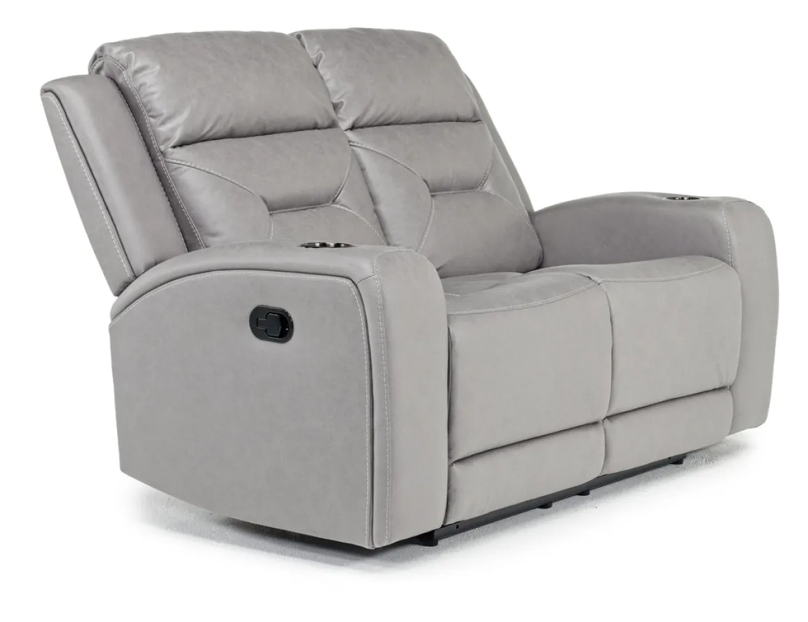 Tahoe Reclining Loveseat In Light Gray