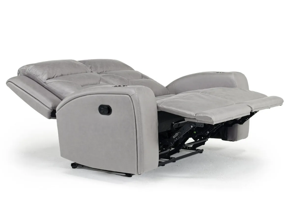 Tahoe Reclining Loveseat In Light Gray