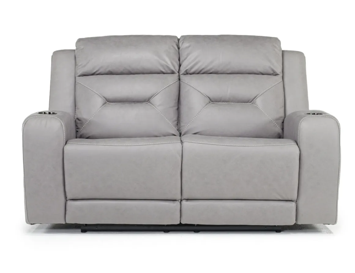 Tahoe Reclining Loveseat In Light Gray