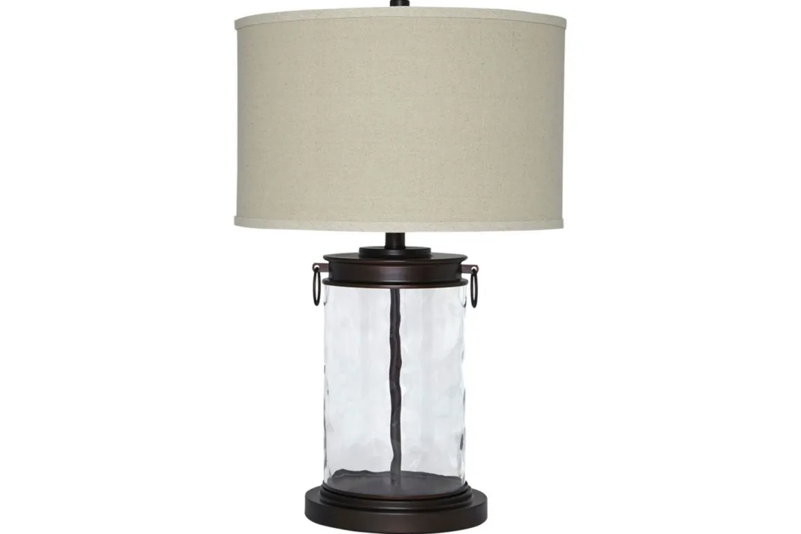 Tailynn Table Lamp In Clear/Bronze Finish
