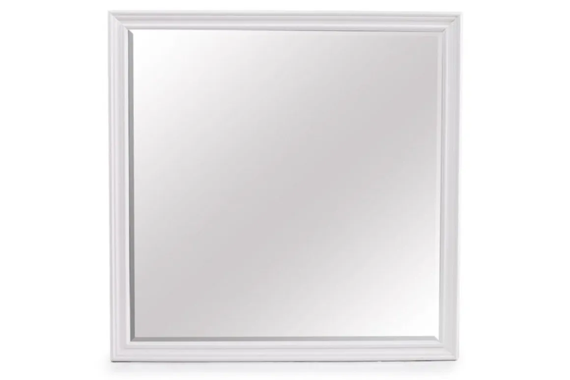 Tamarack Mirror In White