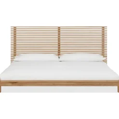 Tanner Platform Bed In Flaxen, Full