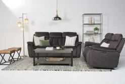 Tate 2 Power Console Loveseat In Dove