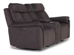 Tate 2 Power Console Loveseat In Dove