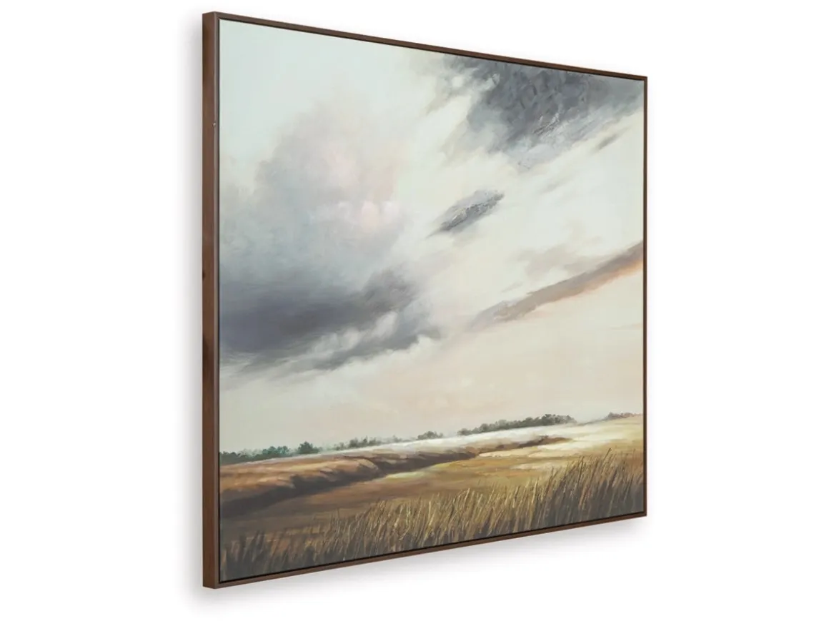 Taymen Wall Art In Green, Gray, White, And Brown