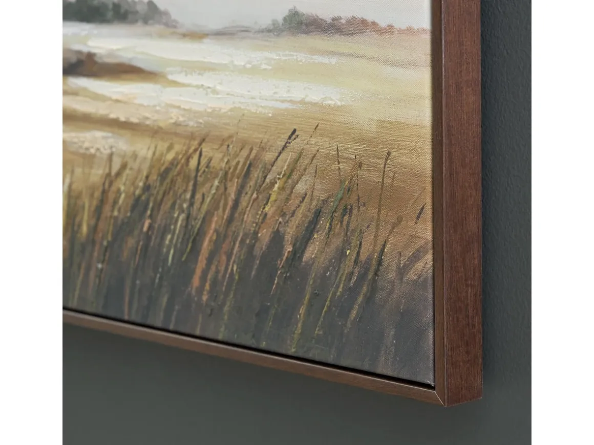 Taymen Wall Art In Green, Gray, White, And Brown