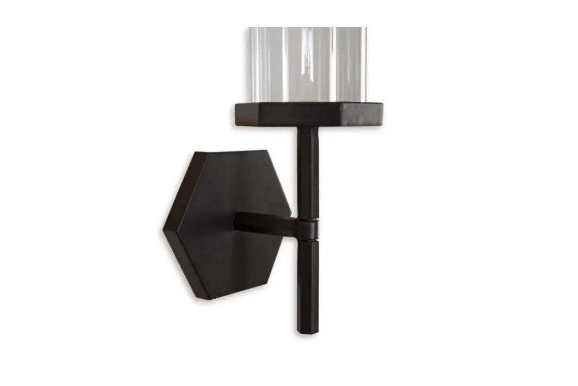 Teelston Candleholder In Gunmetal Finish