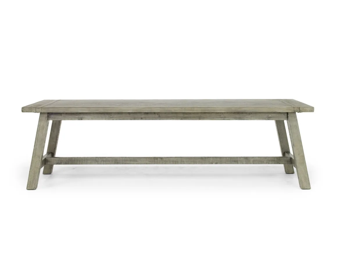 Telluride Dining Table & 6 X-Back Chairs In Driftwood