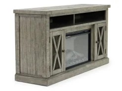 Telluride Fireplace Console In Driftwood