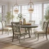 Telluride Round Dining Table & 4 Chairs In Driftwood
