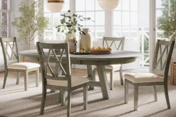 Telluride Round Dining Table In Driftwood