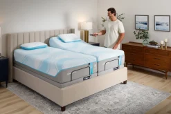 Tempur-Pedic® Activebreeze® Ii Medium Hybrid Mattress & Ergo Pro Smart Air Adjustable Foundation, Twin Xl