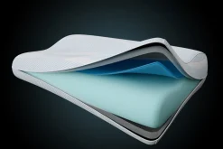 Tempur-Pedic Breeze Pro-Hi Cooling Pillow In White, Eastern King