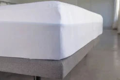 Tencel Mattress Pad Protector In White, Twin