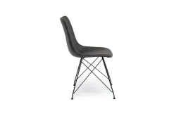 Theo Side Chair In Slate Leather